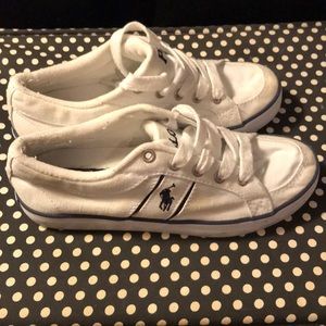 Kids Ralph Lauren Polo canvas shoes